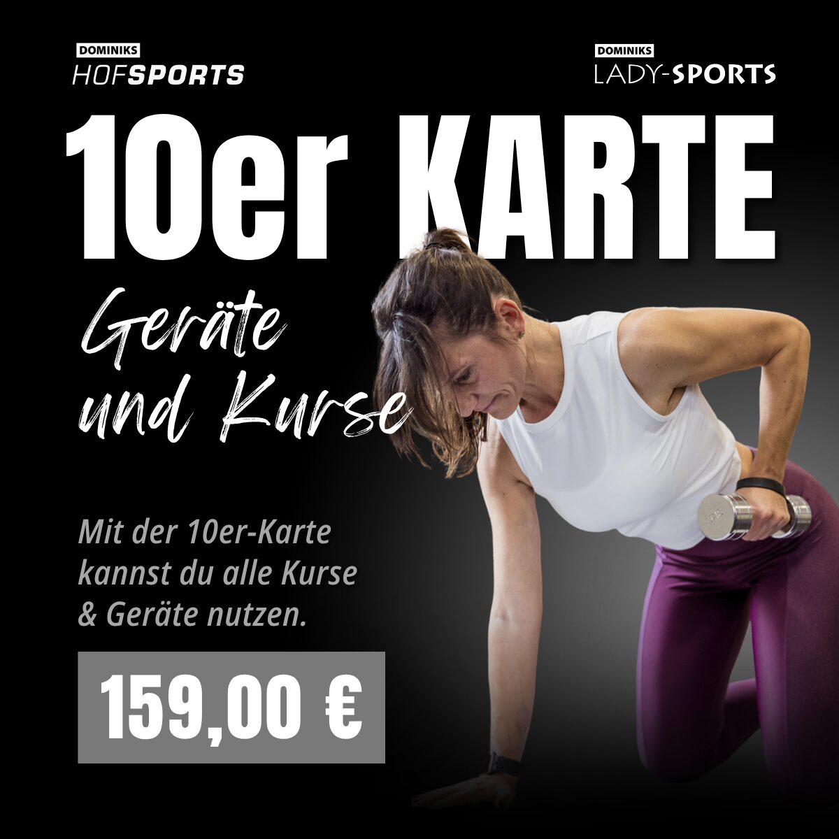 DOMINIKS Lady-Sports - 10er Karte Geräte und Kurse